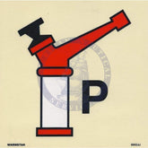Marine Fire Sign, IMO Fire Control Symbol: Powder Monitor
